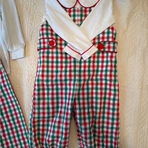 Cecil and Lou Christmas plaid long Jon